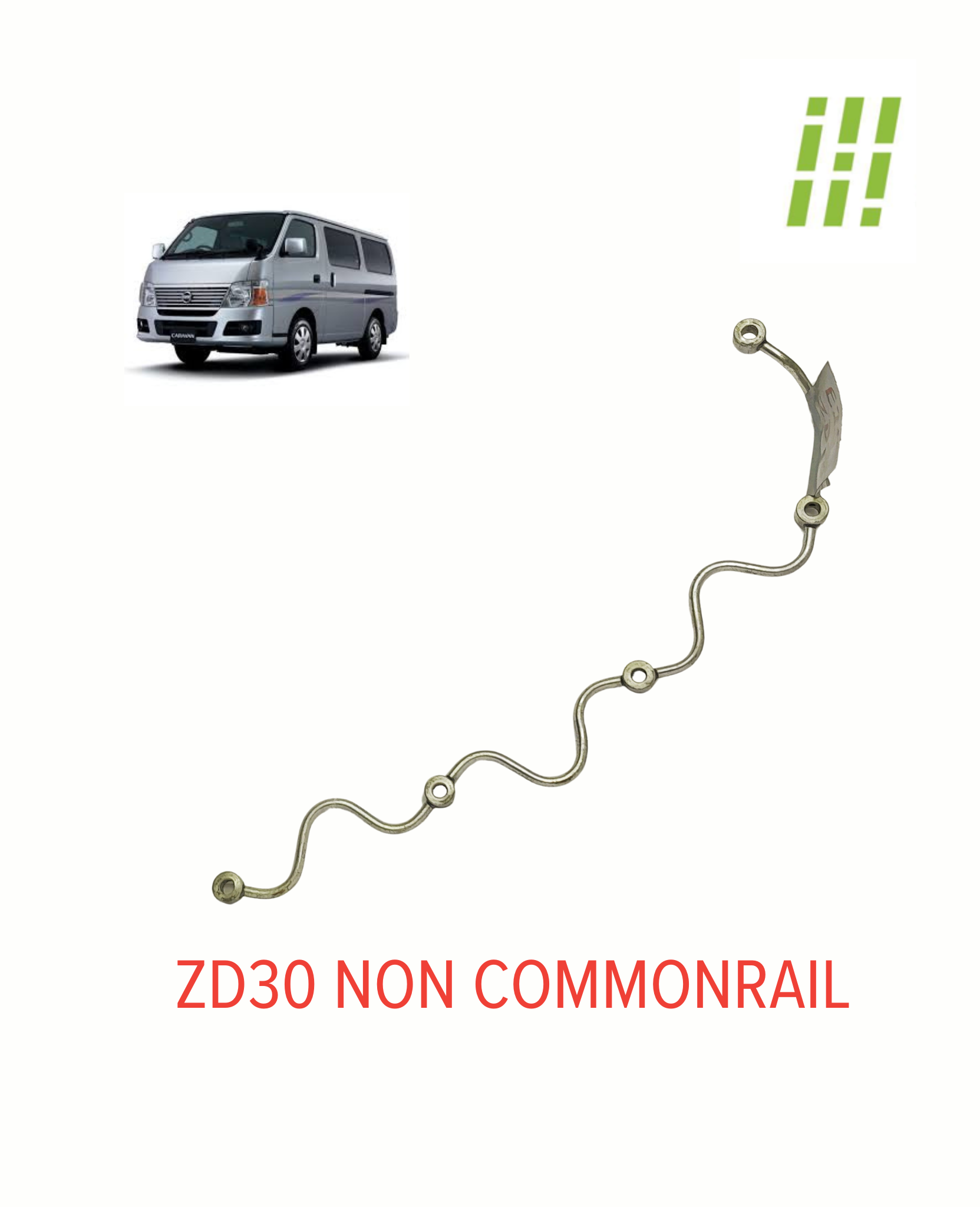 02-06 CARAVAN/URVAN ZD30 FUEL INJECTOR RETURN LINE (NON COMMONRAIL)